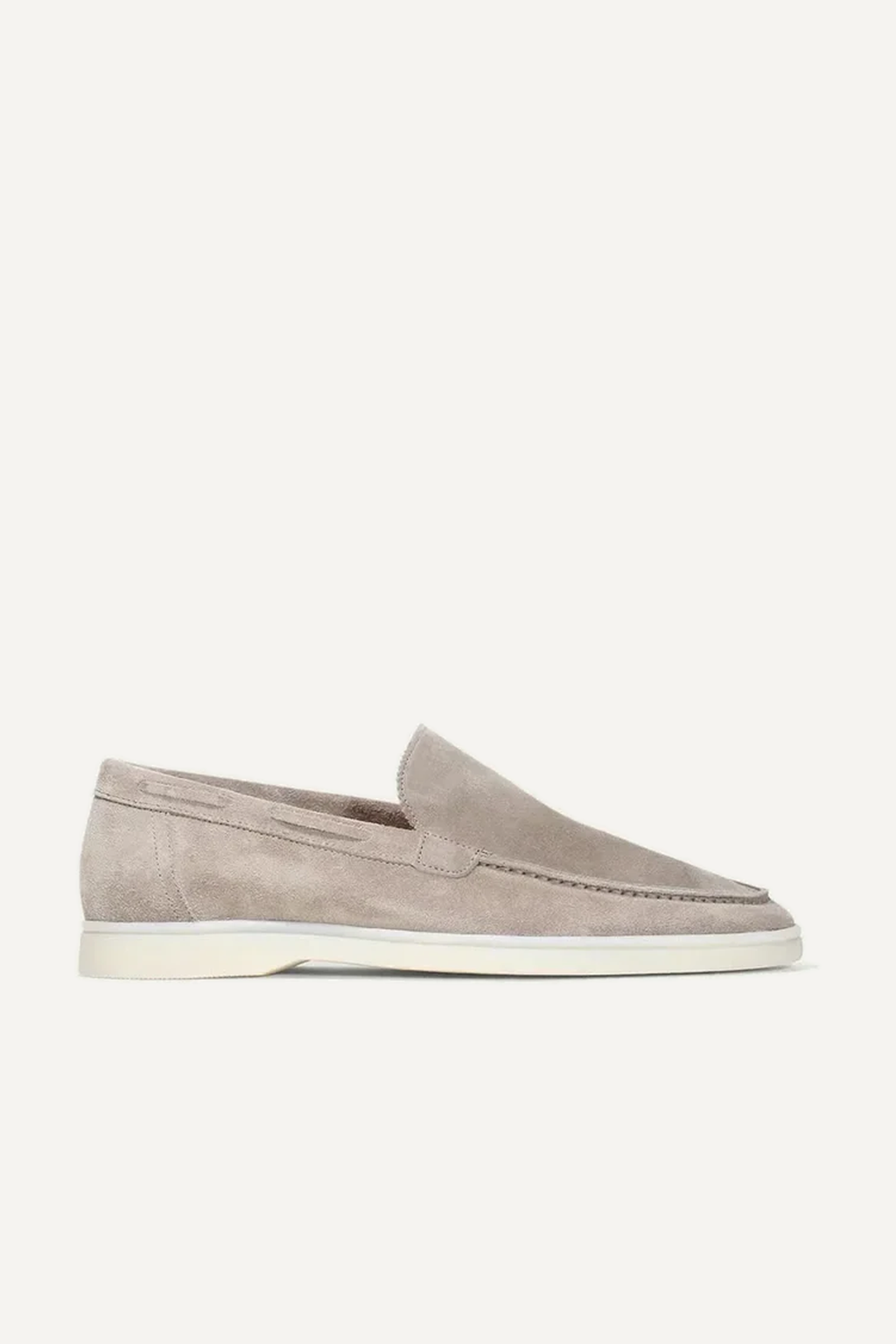 Classic Suede Loafer Light Grey