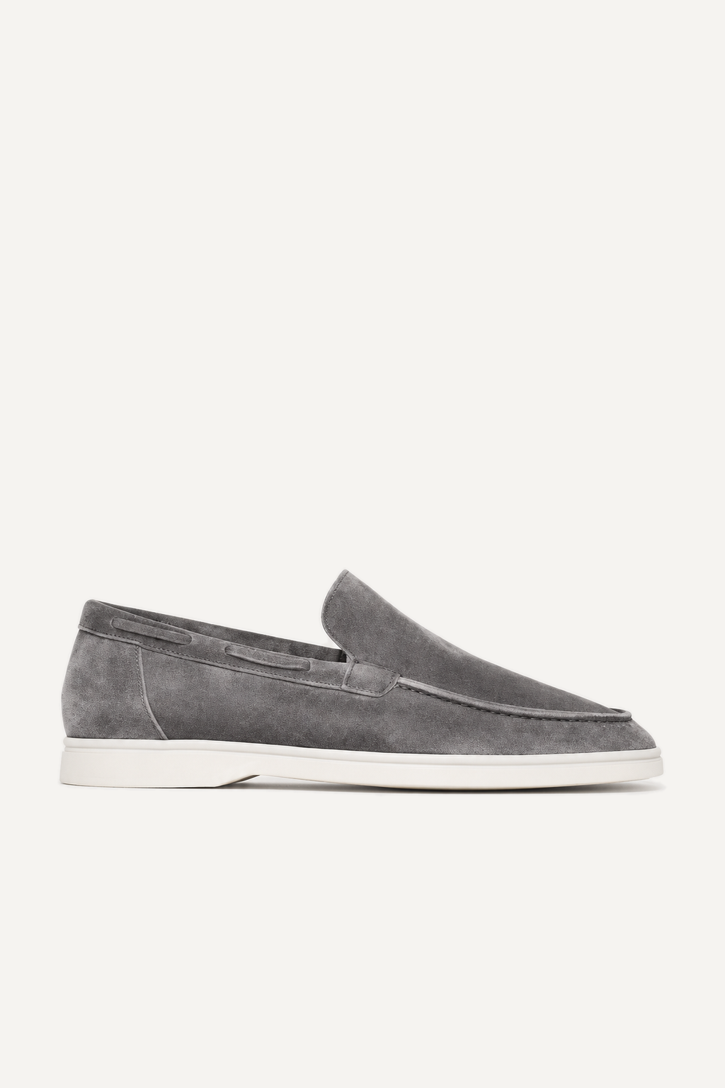 Classic Suede Loafer Grey