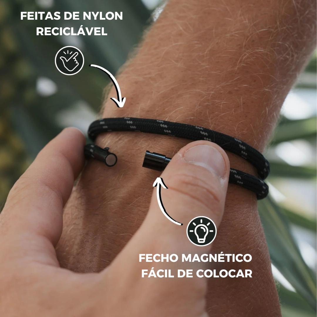 Reef Black men's bracelet – Rivo Coast