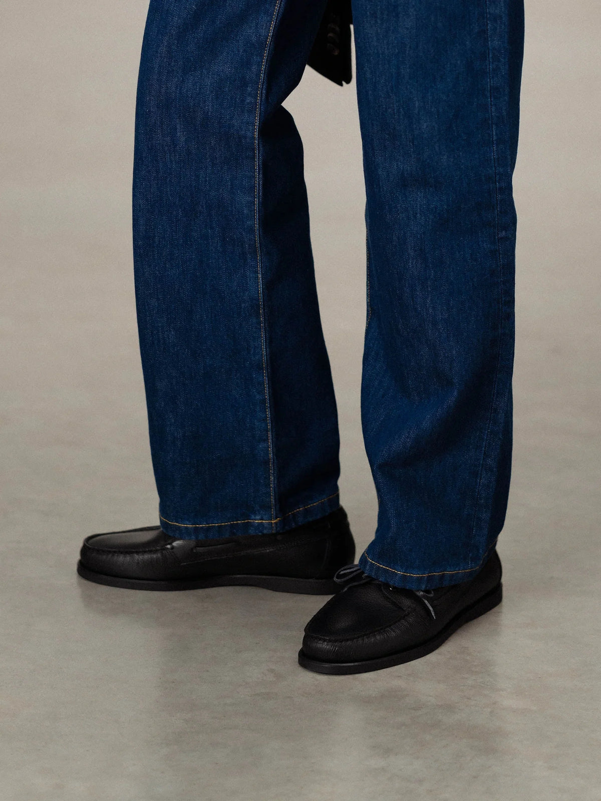 The Boat Shoe - Black Grain