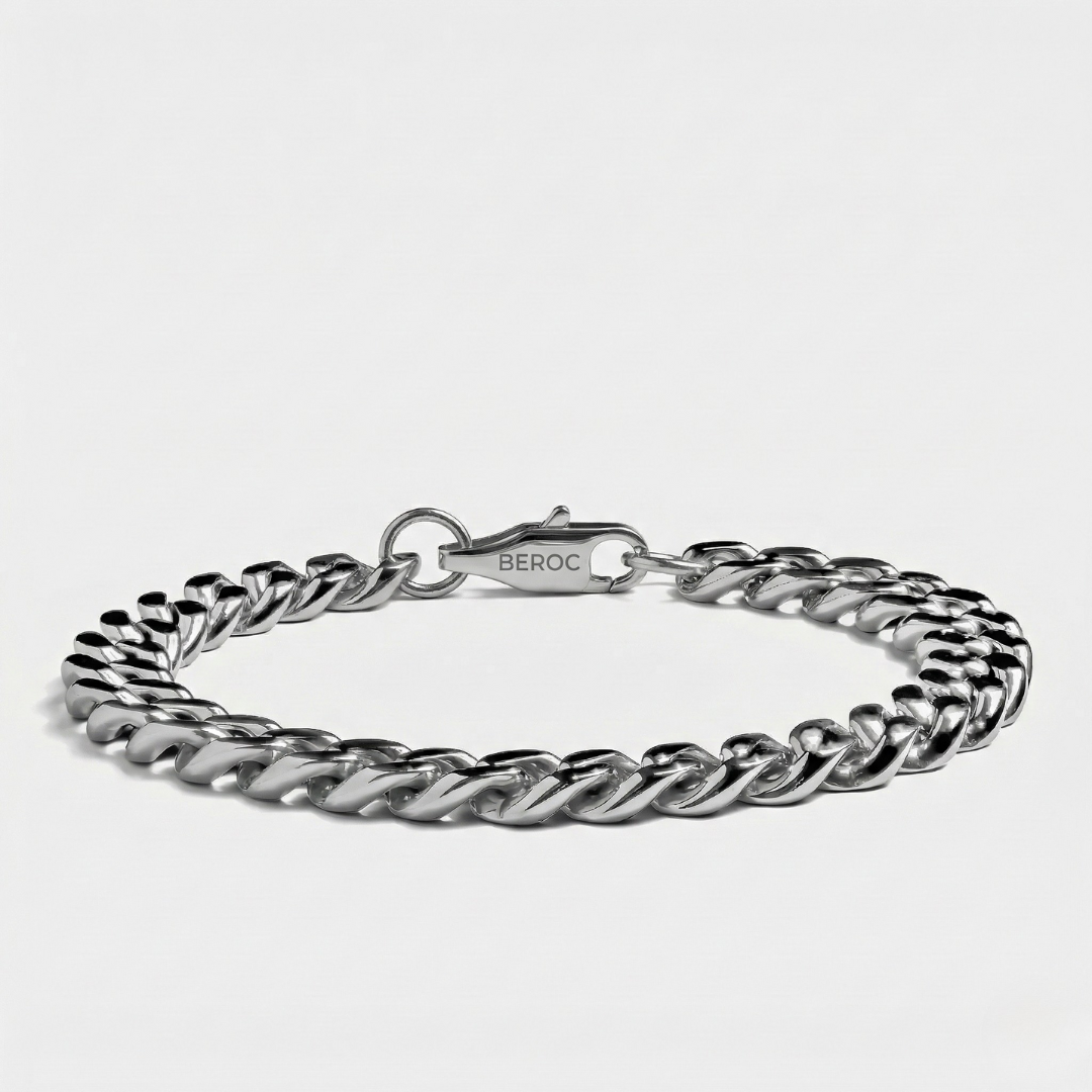 Cuban Silver men's bracelet – Rivo Coast