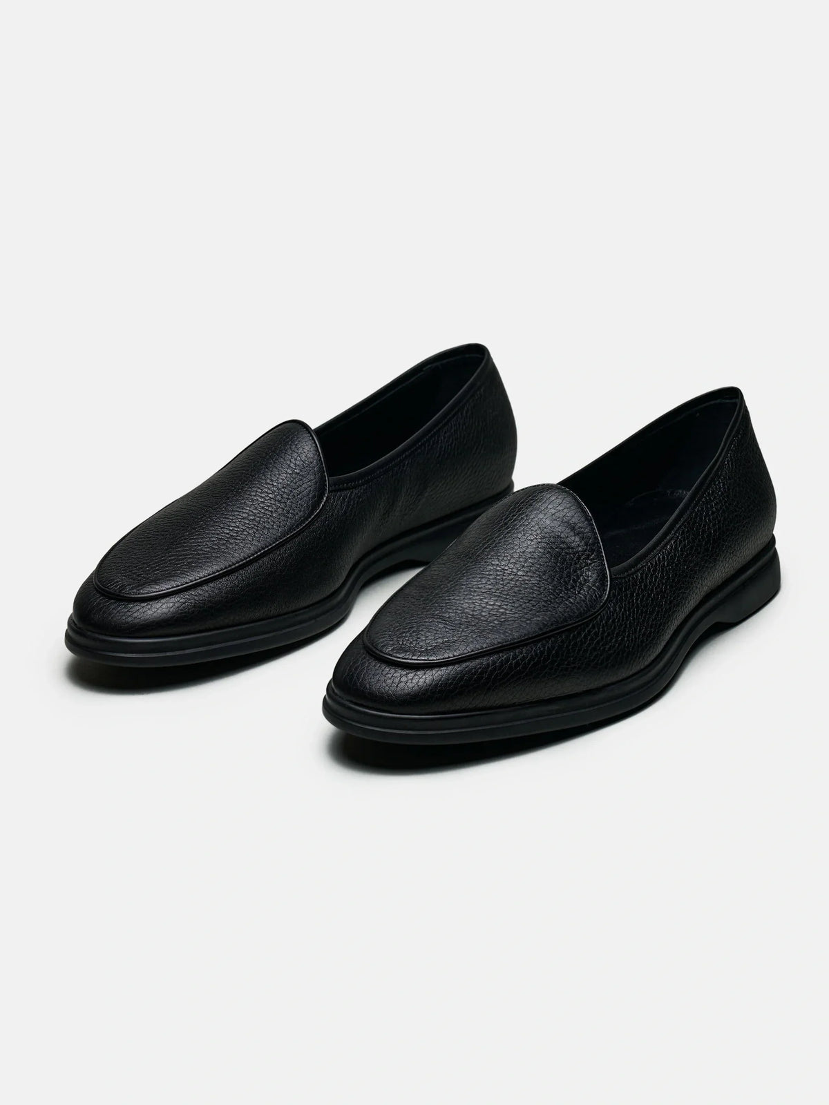 The Belgian Loafer - Black Deerskin