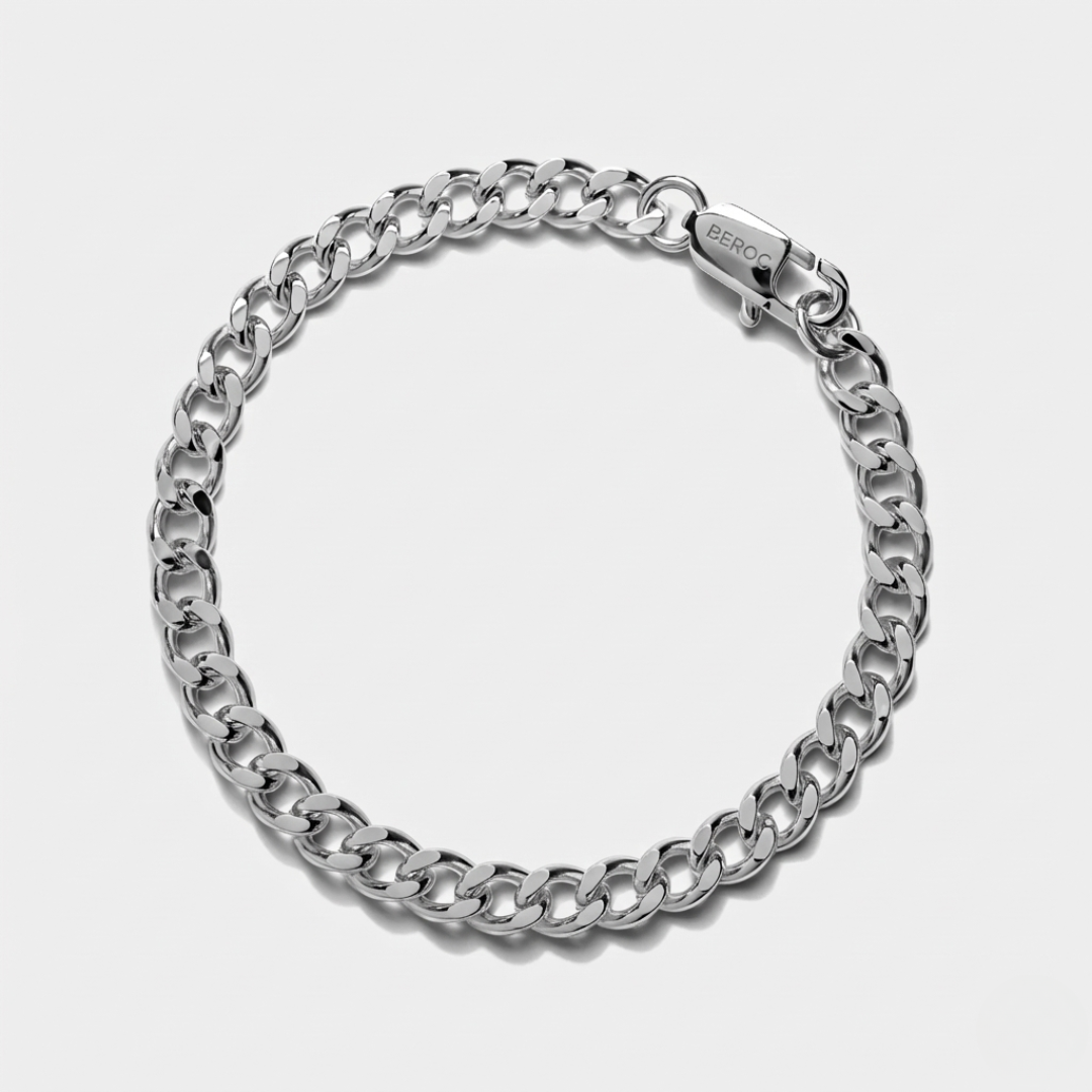 Cuban Silver men's bracelet – Rivo Coast