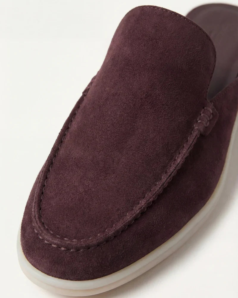 Coffee Yacht Suede Mule