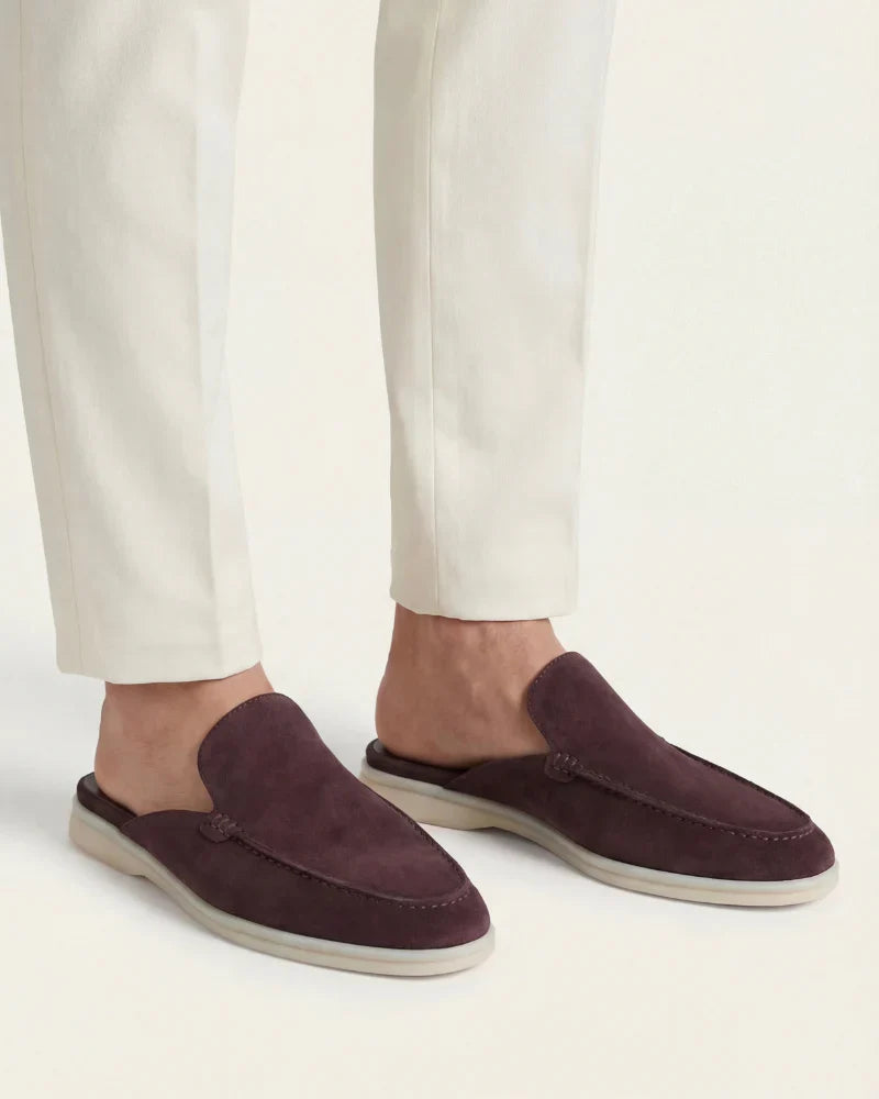 Coffee Yacht Suede Mule
