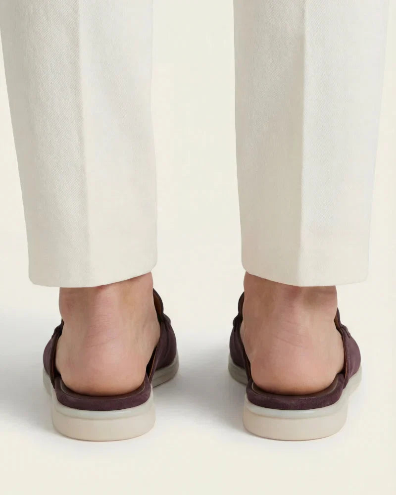 Coffee Yacht Suede Mule