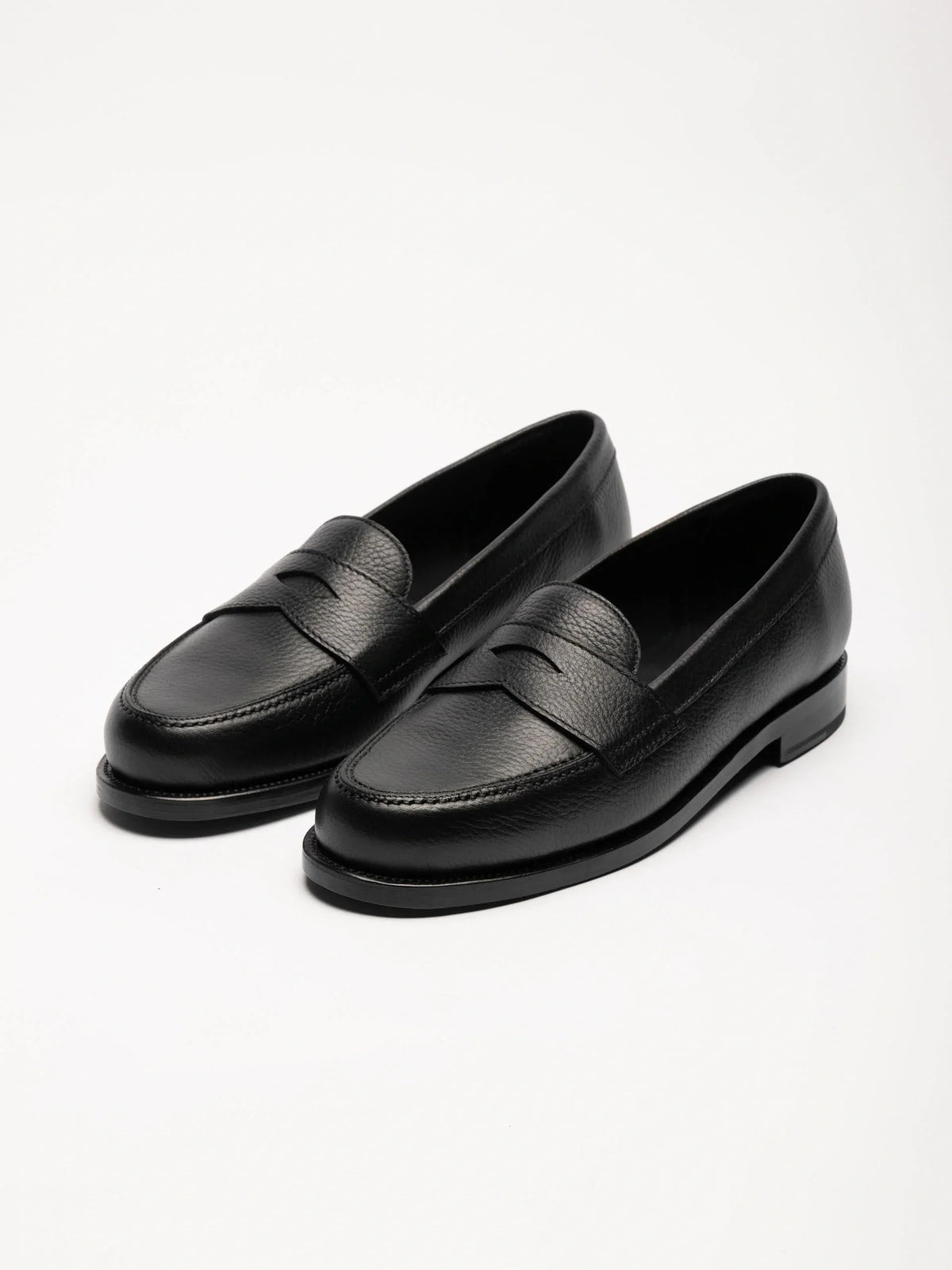 The Ivy Loafer - Black Grain
