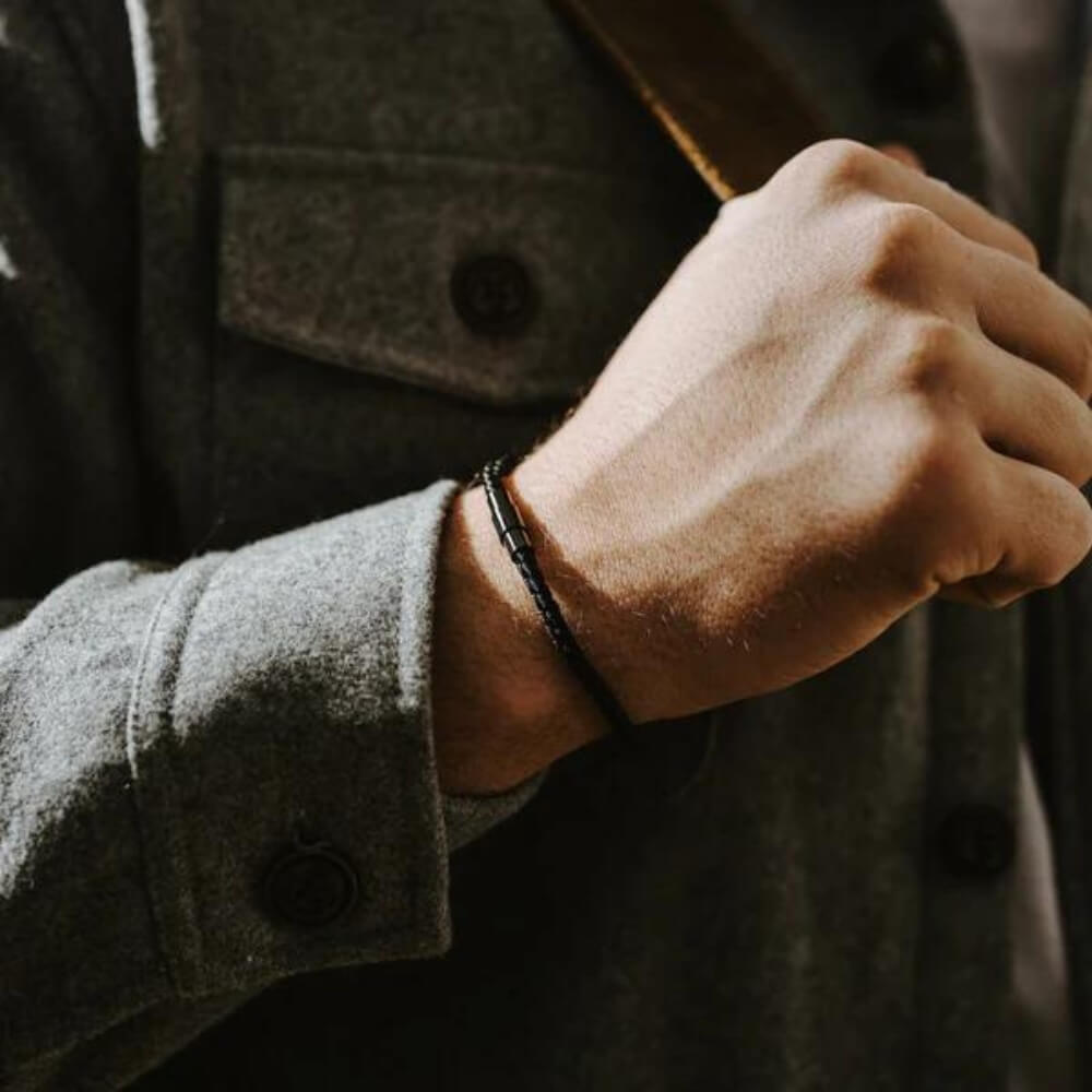Raven Black men's bracelet – Rivo Coast