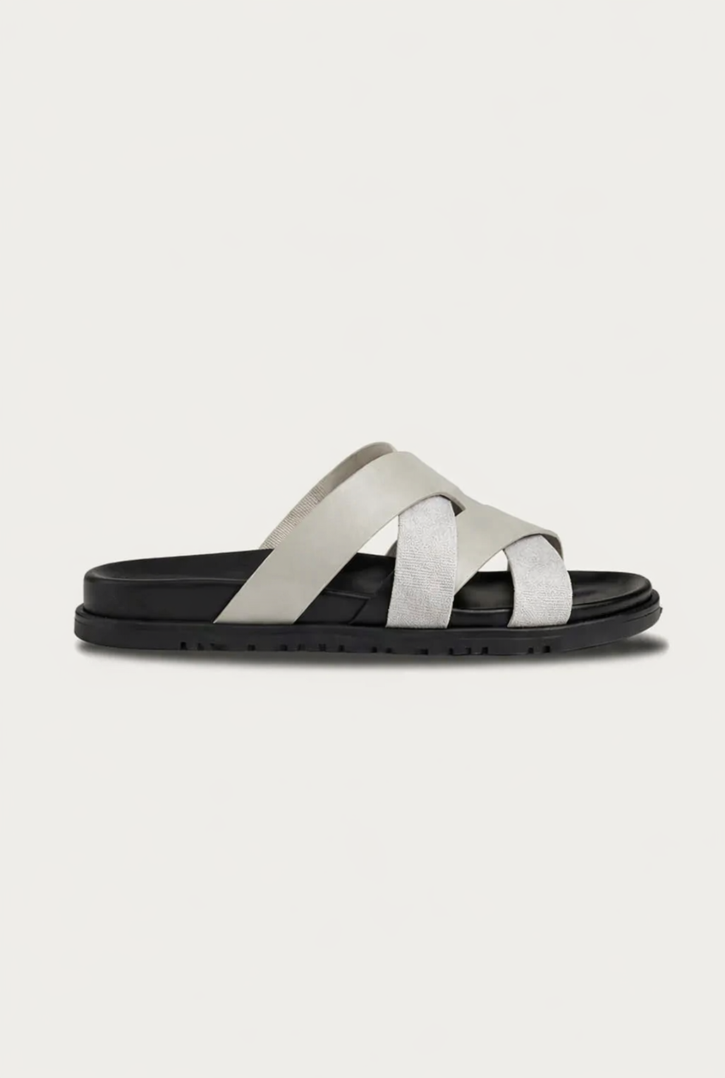 Palermo Leather Sandal Light Gray