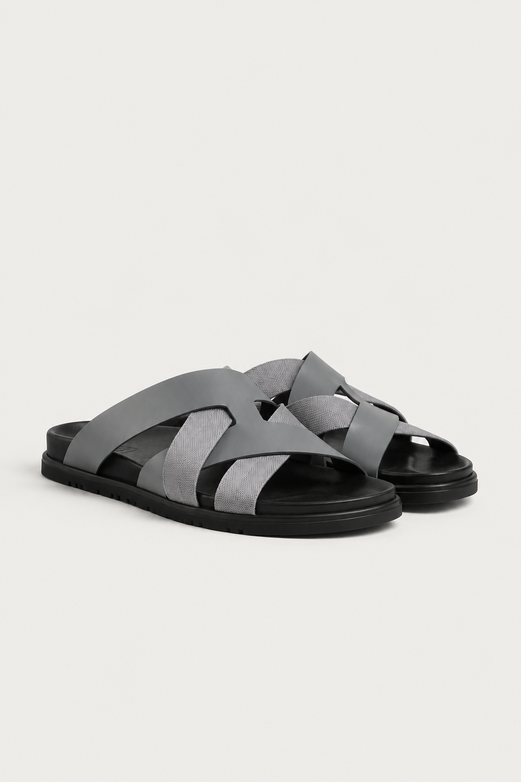 Palermo Leather Sandal Gray