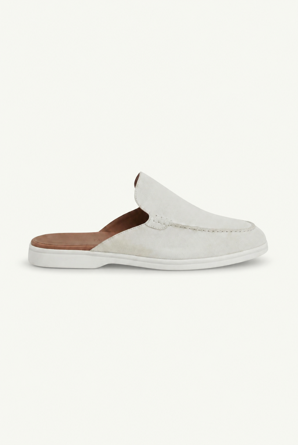White Yacht Suede Mule