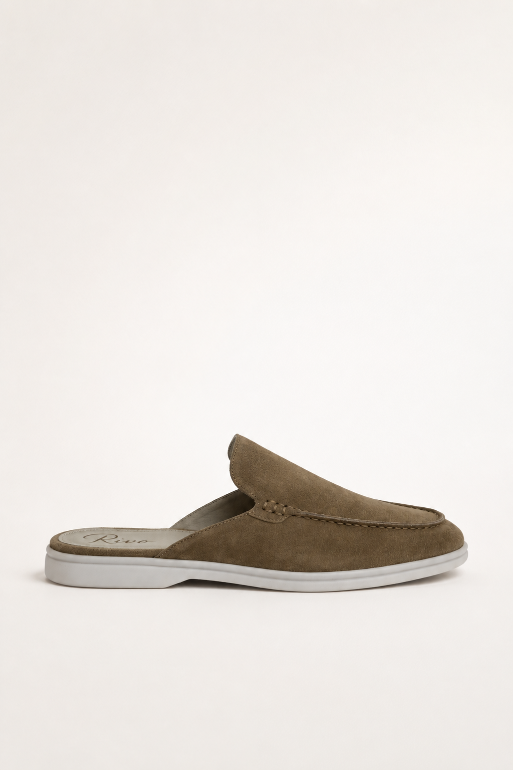 Olive Yacht Suede Mule