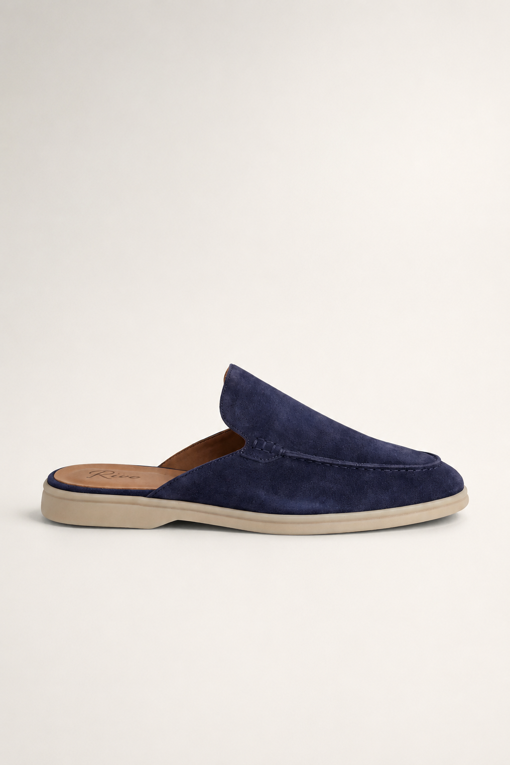 Navy Yacht Suede Mule