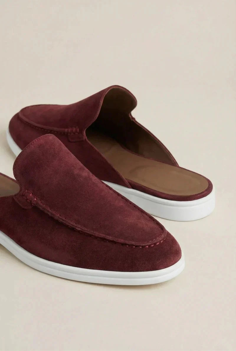 Bordeaux Yacht Suede Mule