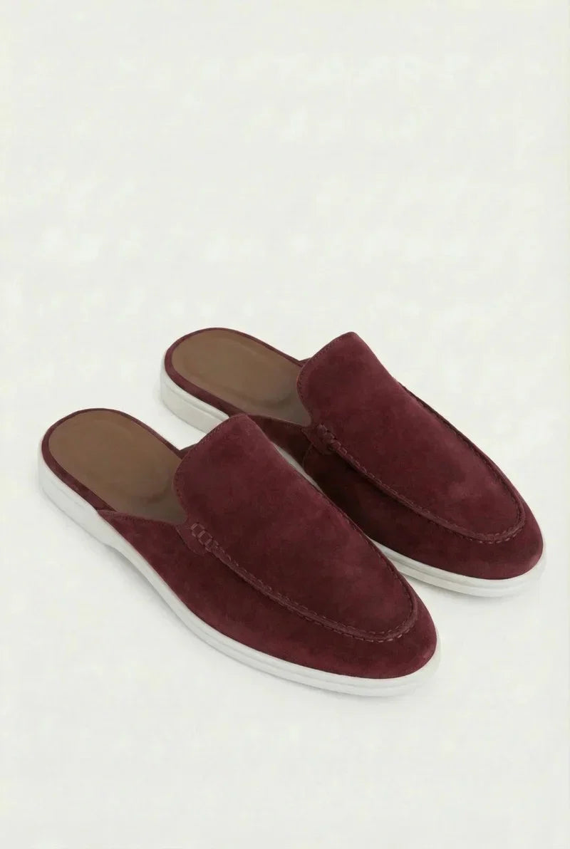 Bordeaux Yacht Suede Mule
