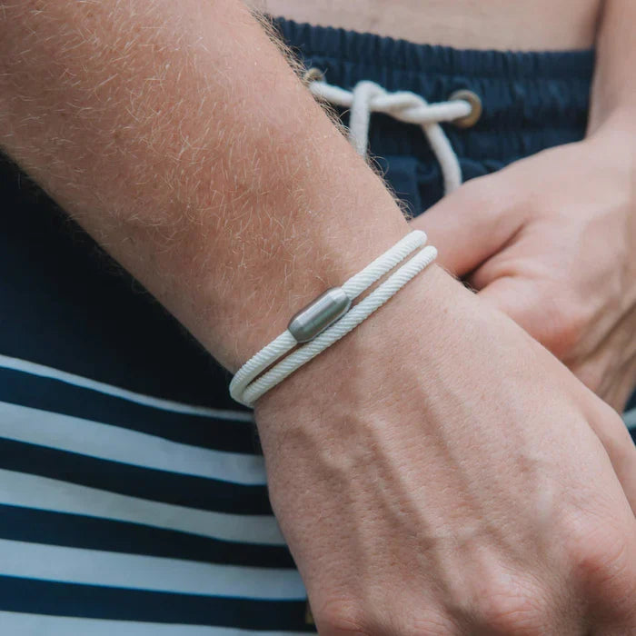 Harbor White men's bracelet – Rivo Coast