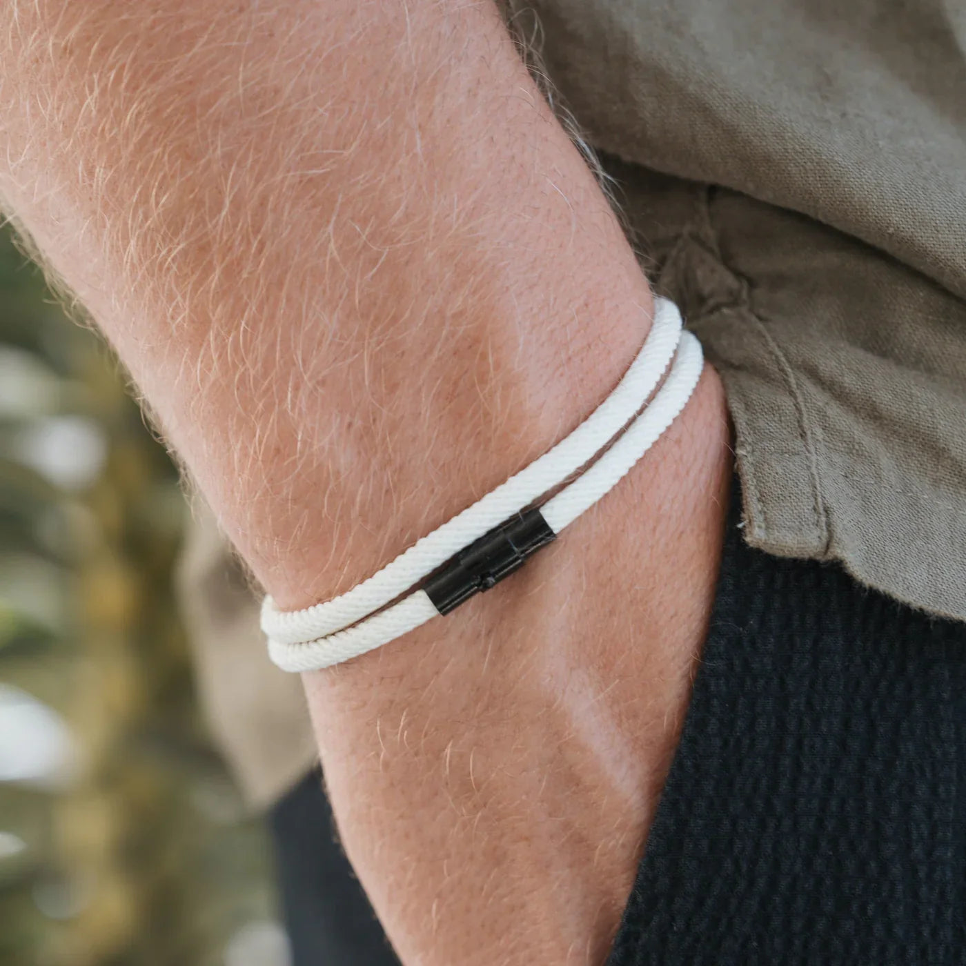 Swell White men's bracelet – Rivo Coast