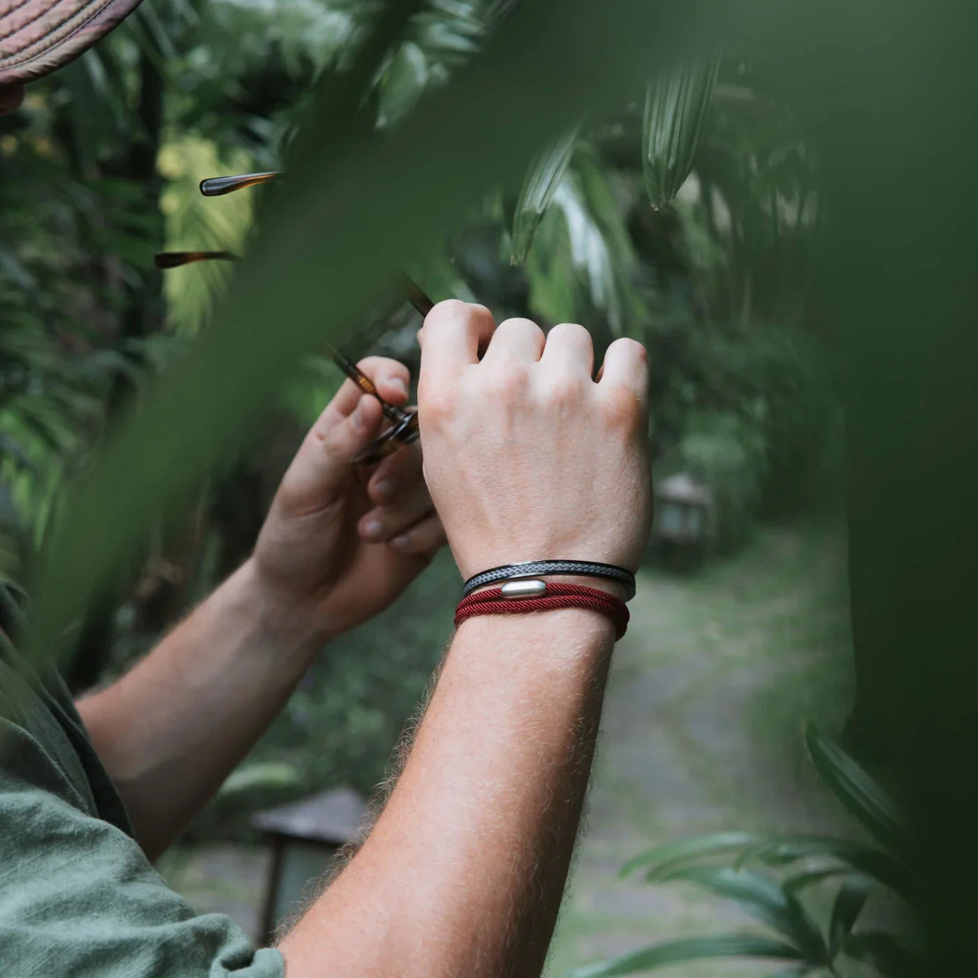 Harbor Burgundy men's bracelet – Rivo Coast