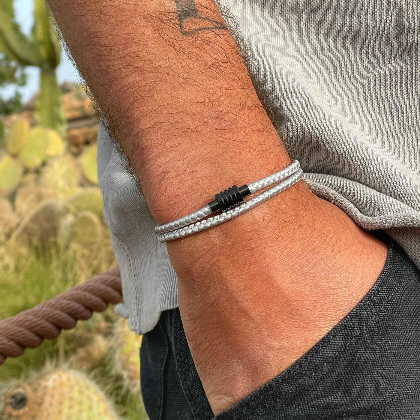 Seaspray White men's bracelet – Rivo Coast
