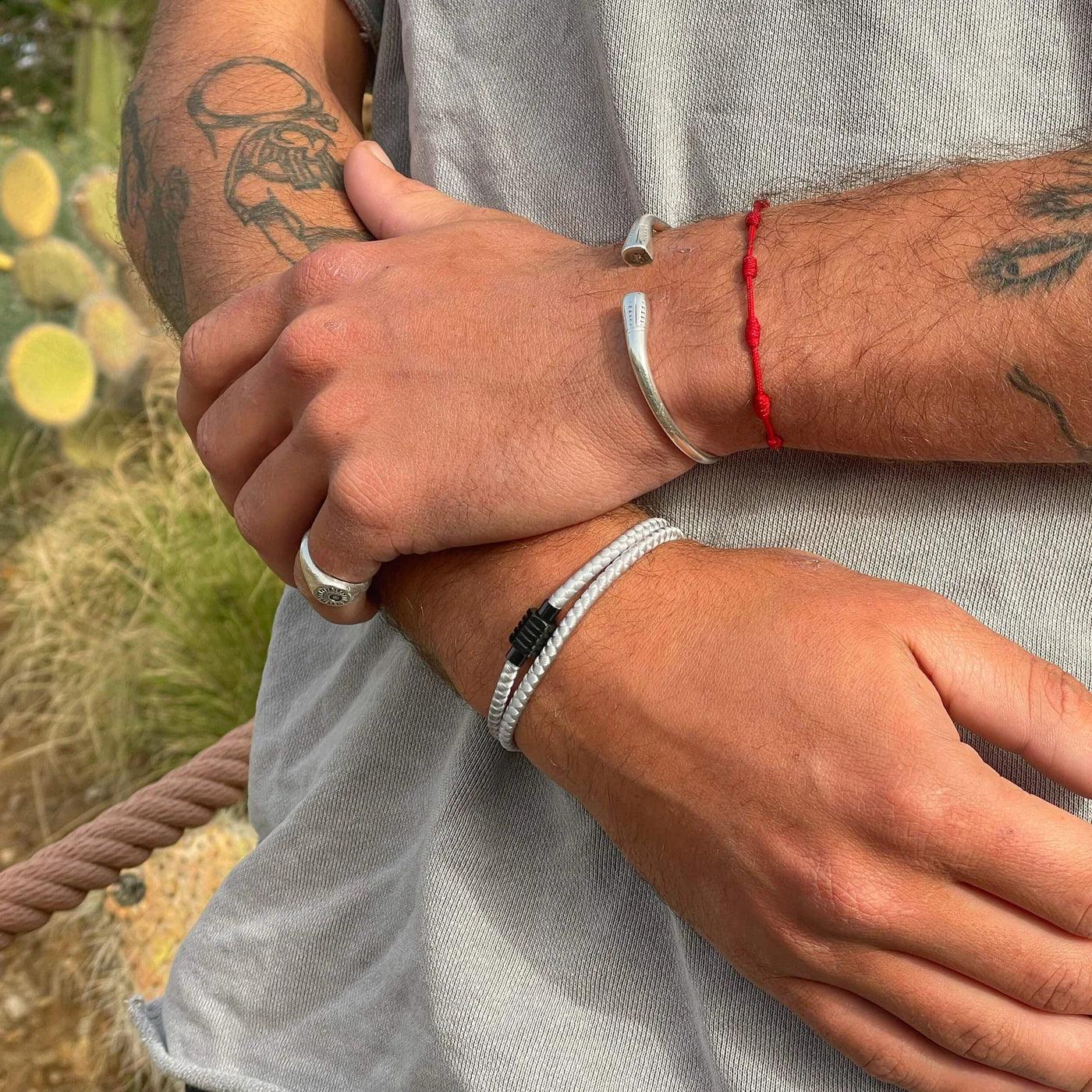 Seaspray White men's bracelet – Rivo Coast