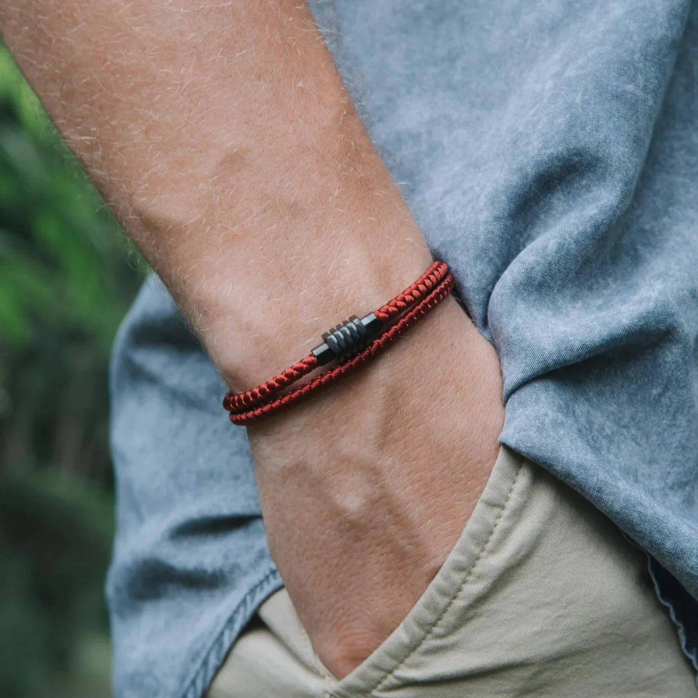 Seaspray Red men's bracelet – Rivo Coast