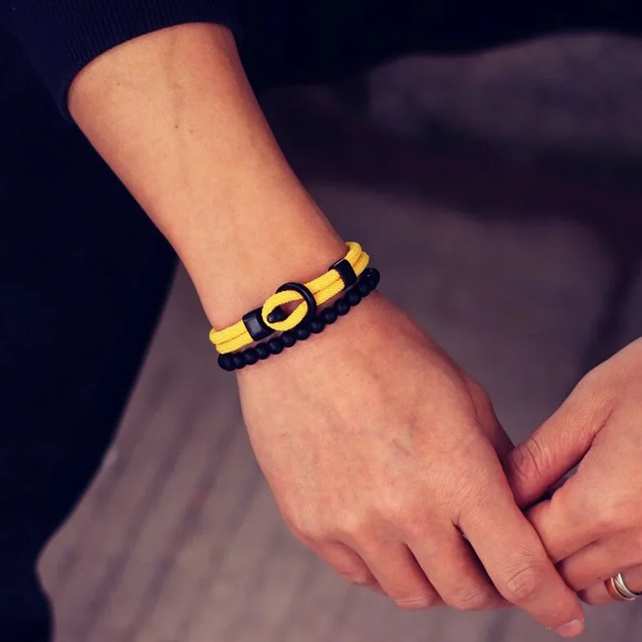 Drift Yellow men's bracelet – Rivo Coast