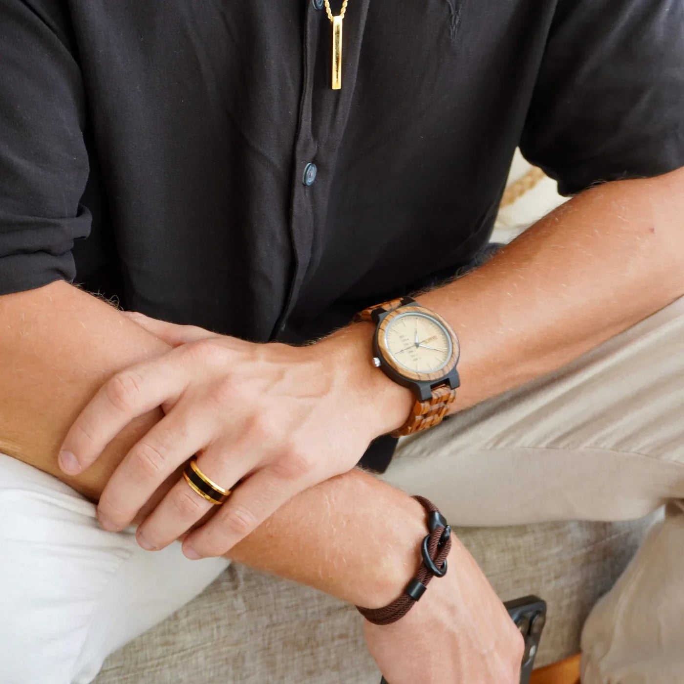 Drift Brown men's bracelet – Rivo Coast