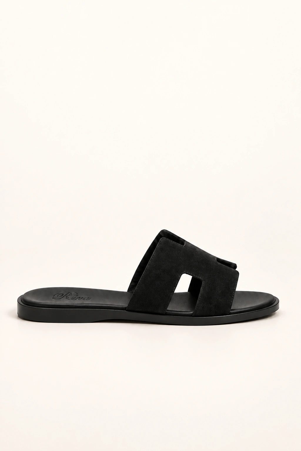Coastal Suede Sandal Black