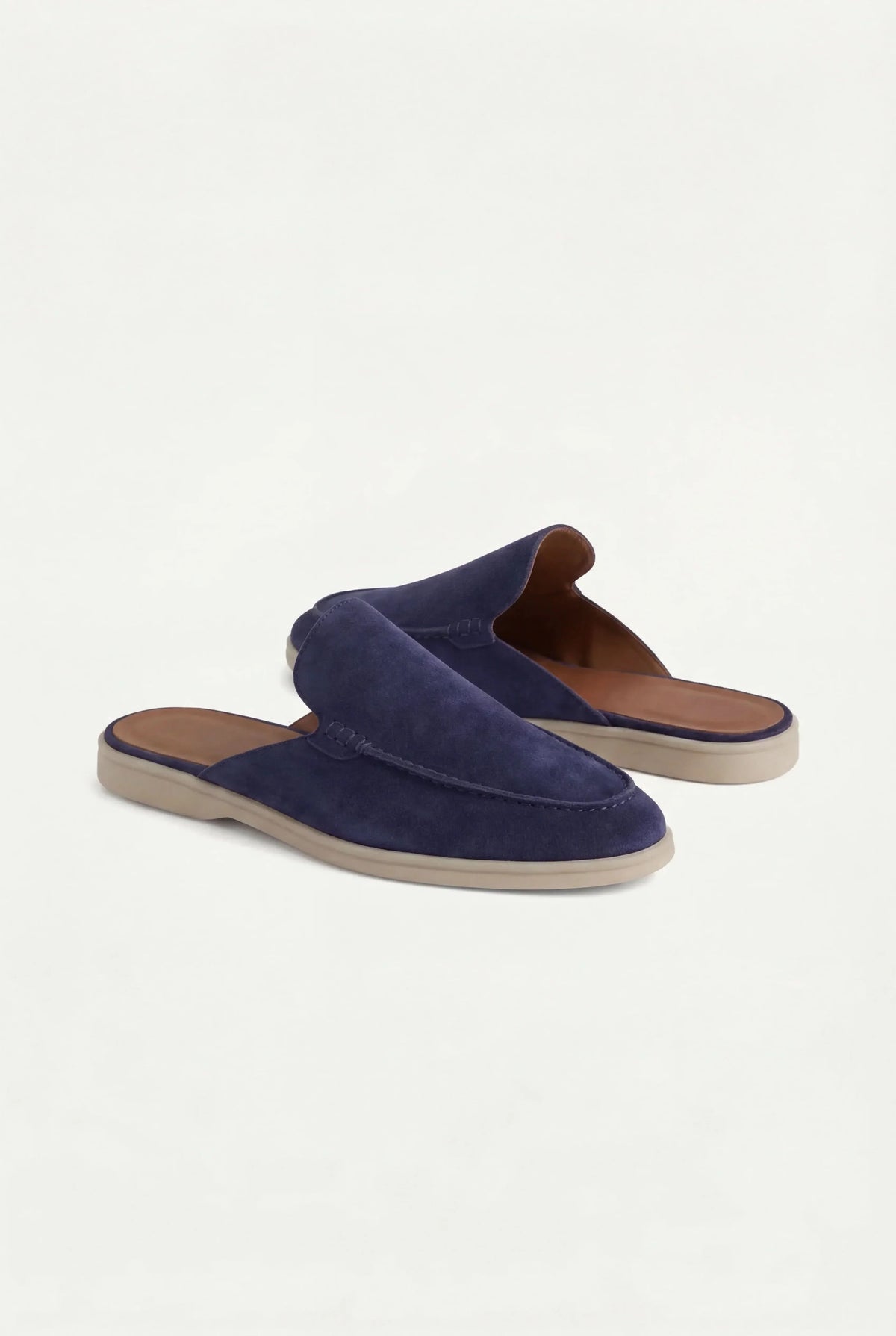 Navy Yacht Suede Mule