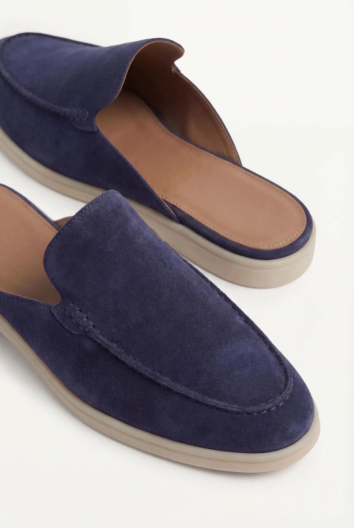 Navy Yacht Suede Mule
