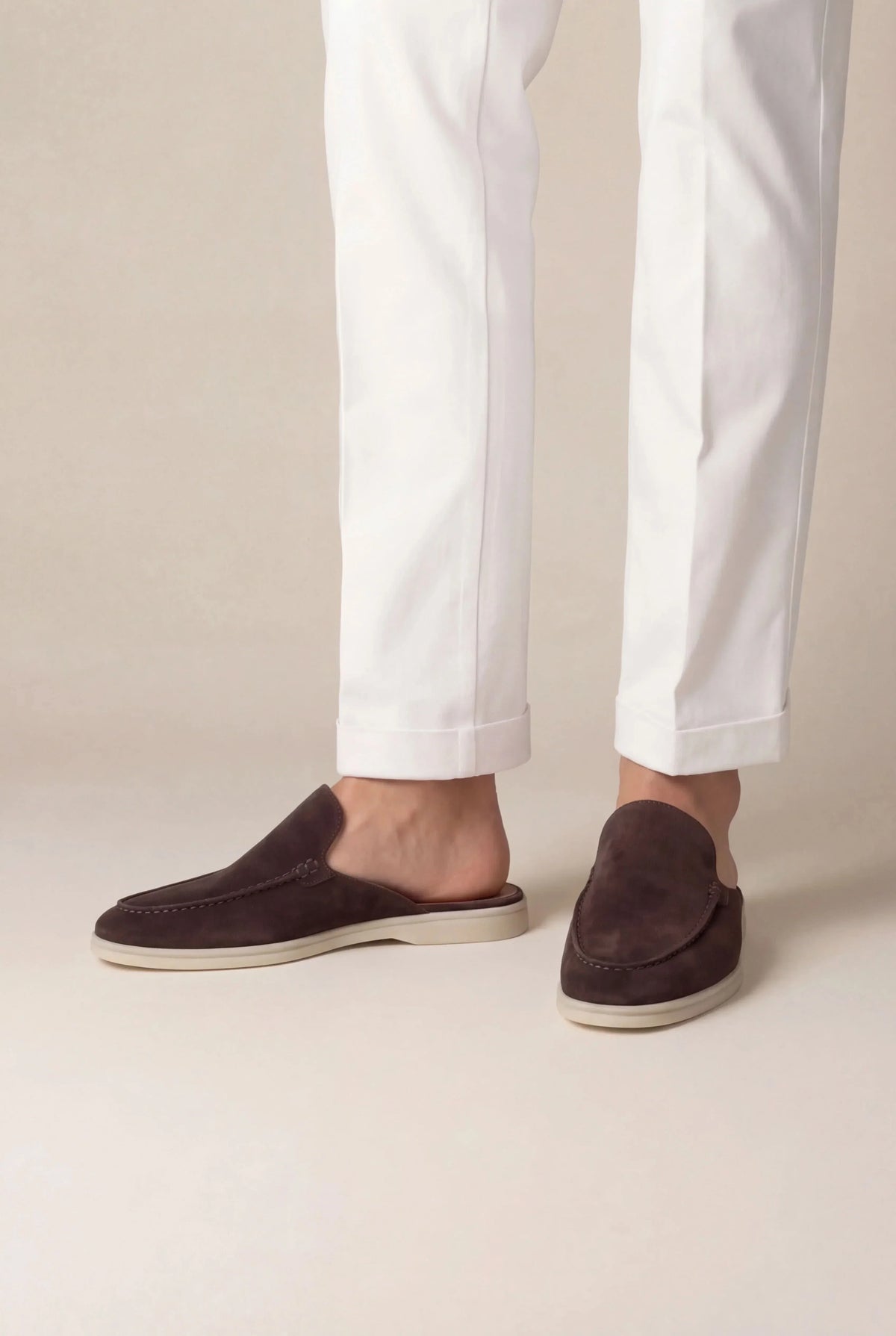 Brown Yacht Suede Mule