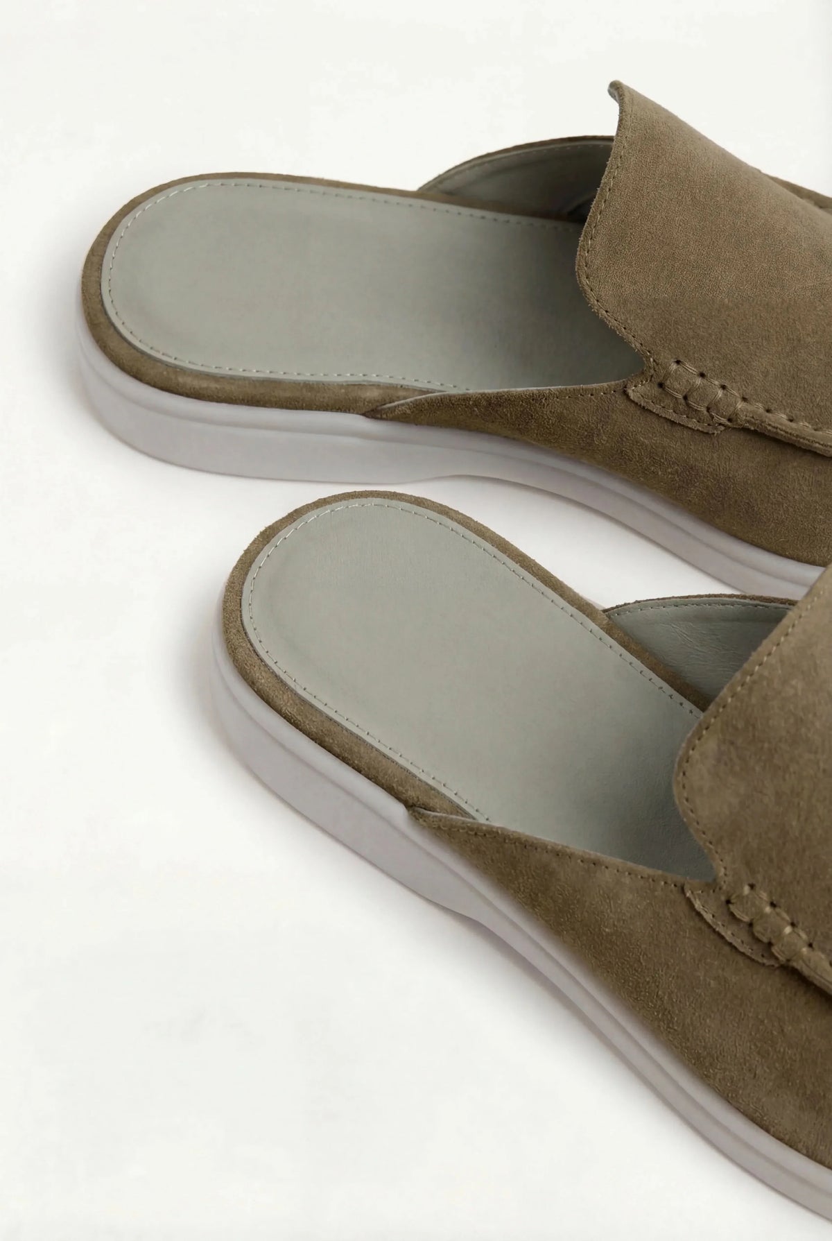 Olive Yacht Suede Mule