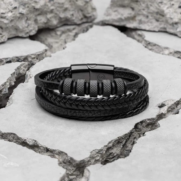 Nomad Black men's bracelet – Rivo Coast