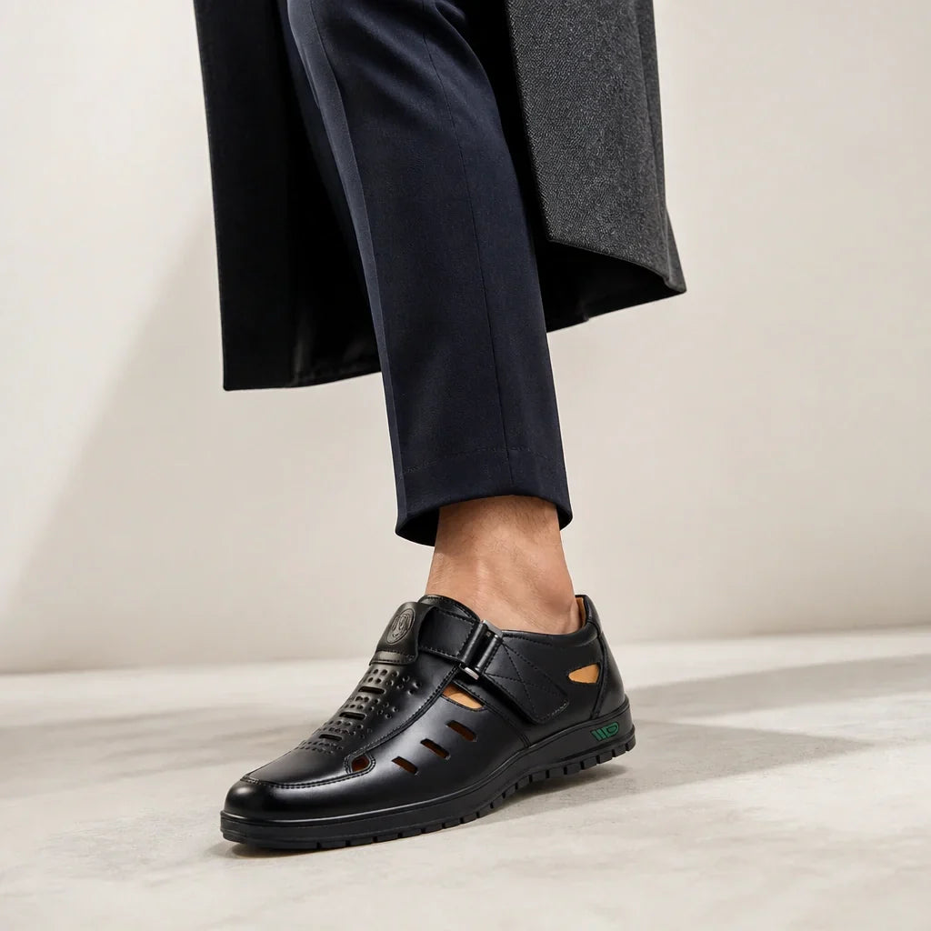 The Benoit Leather Sandal