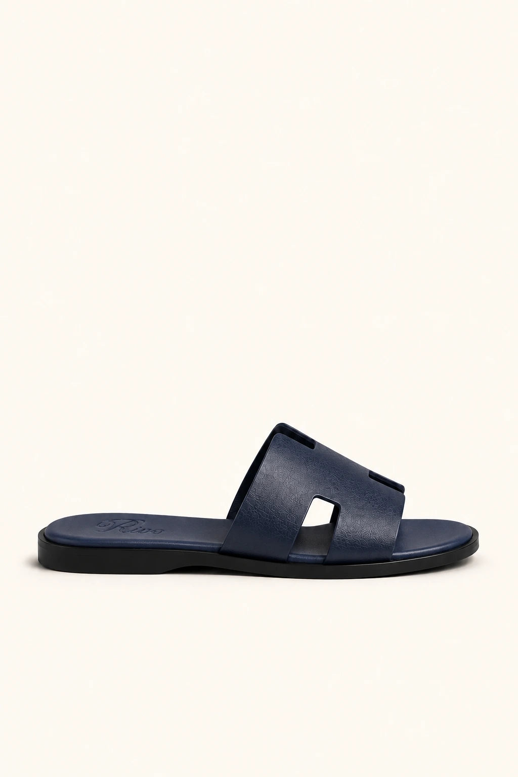 Como Leather Sandal Navy