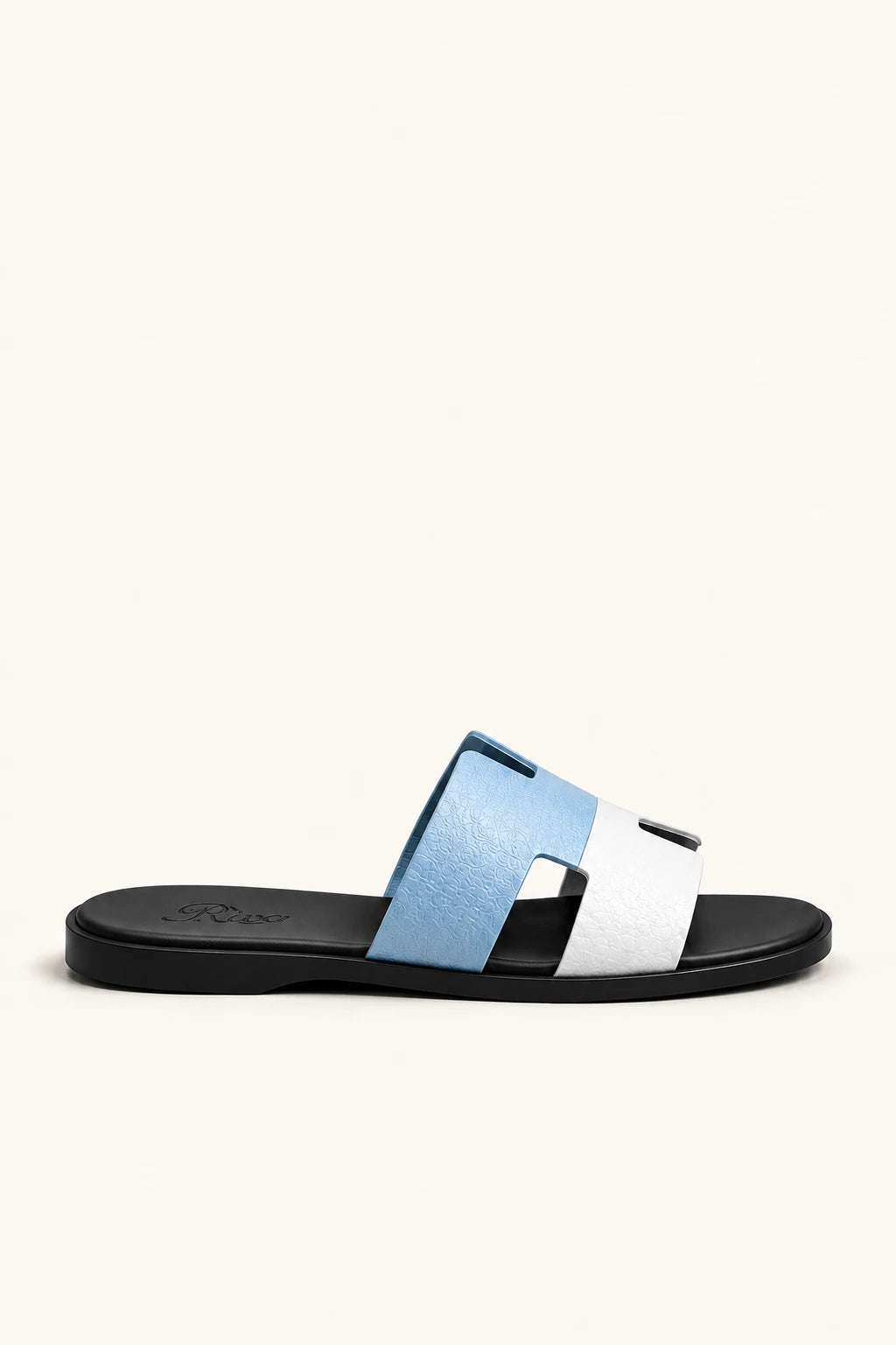 Capri Leather Sandal Sky Blue