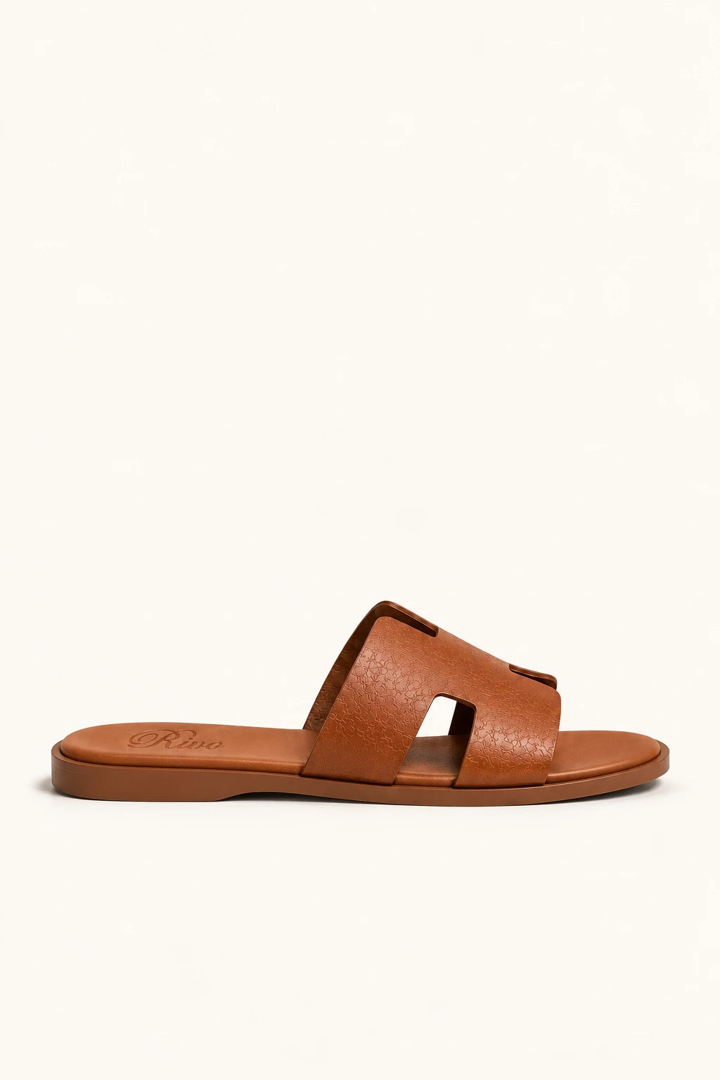 Portofino Leather Sandal Cognac