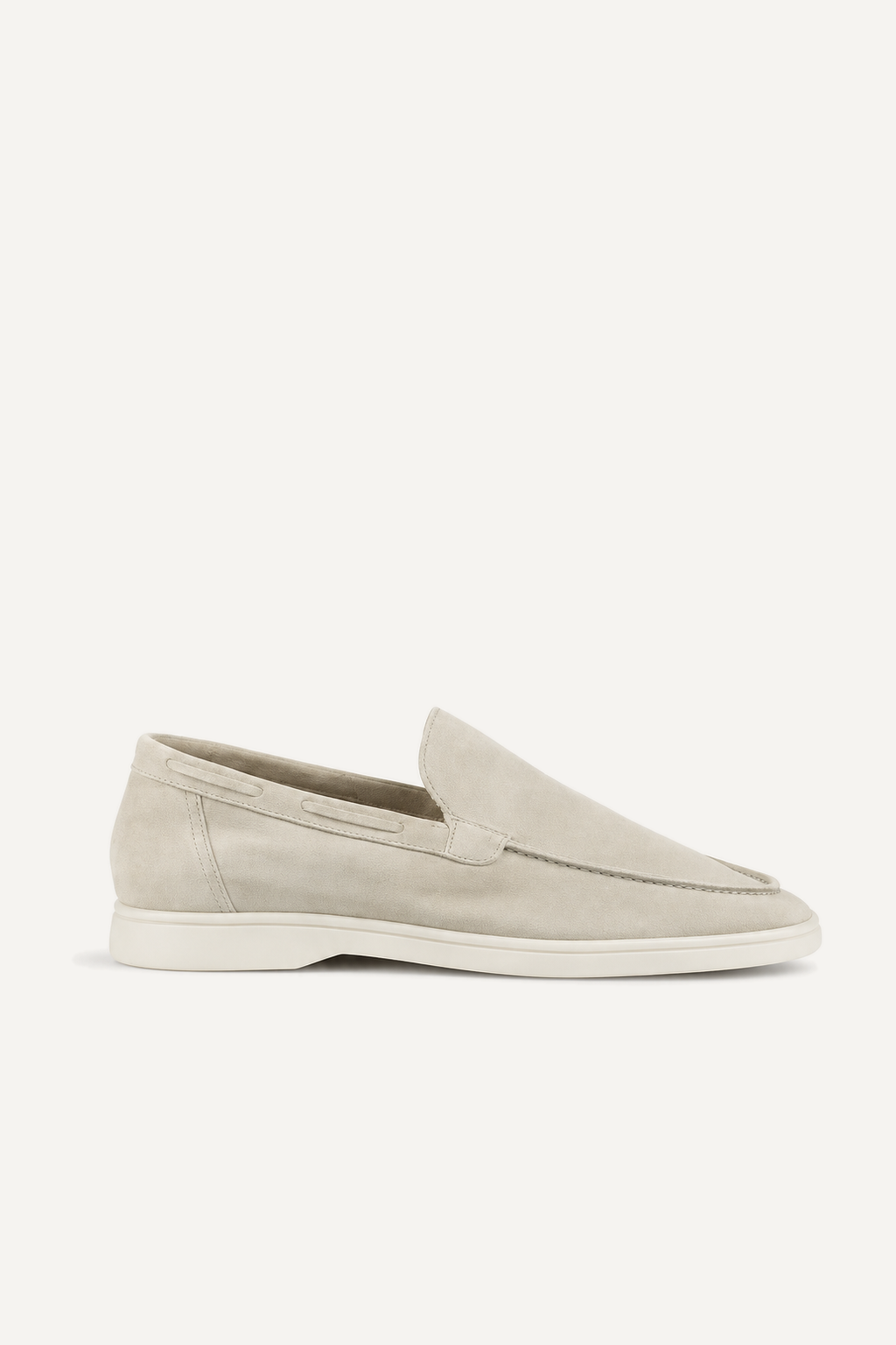 Classic Suede Loafer Cream