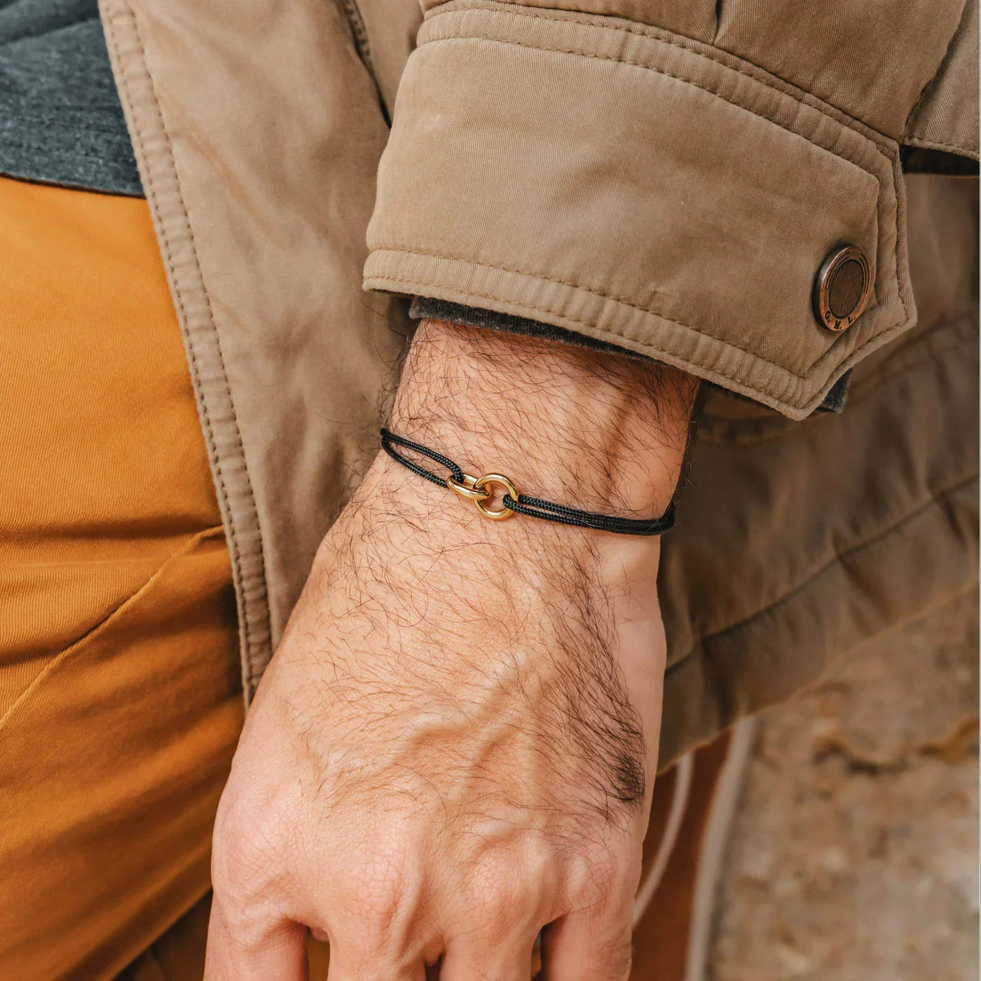 Orbital Black men's bracelet – Rivo Coast