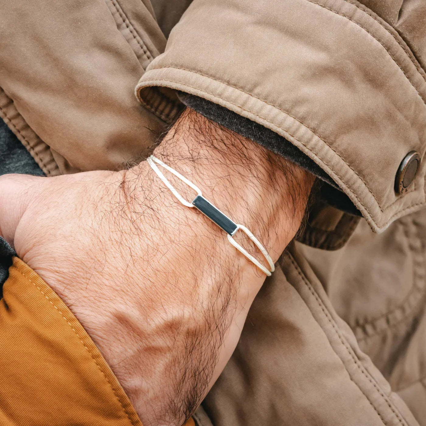 Beacon White men's bracelet – Rivo Coast