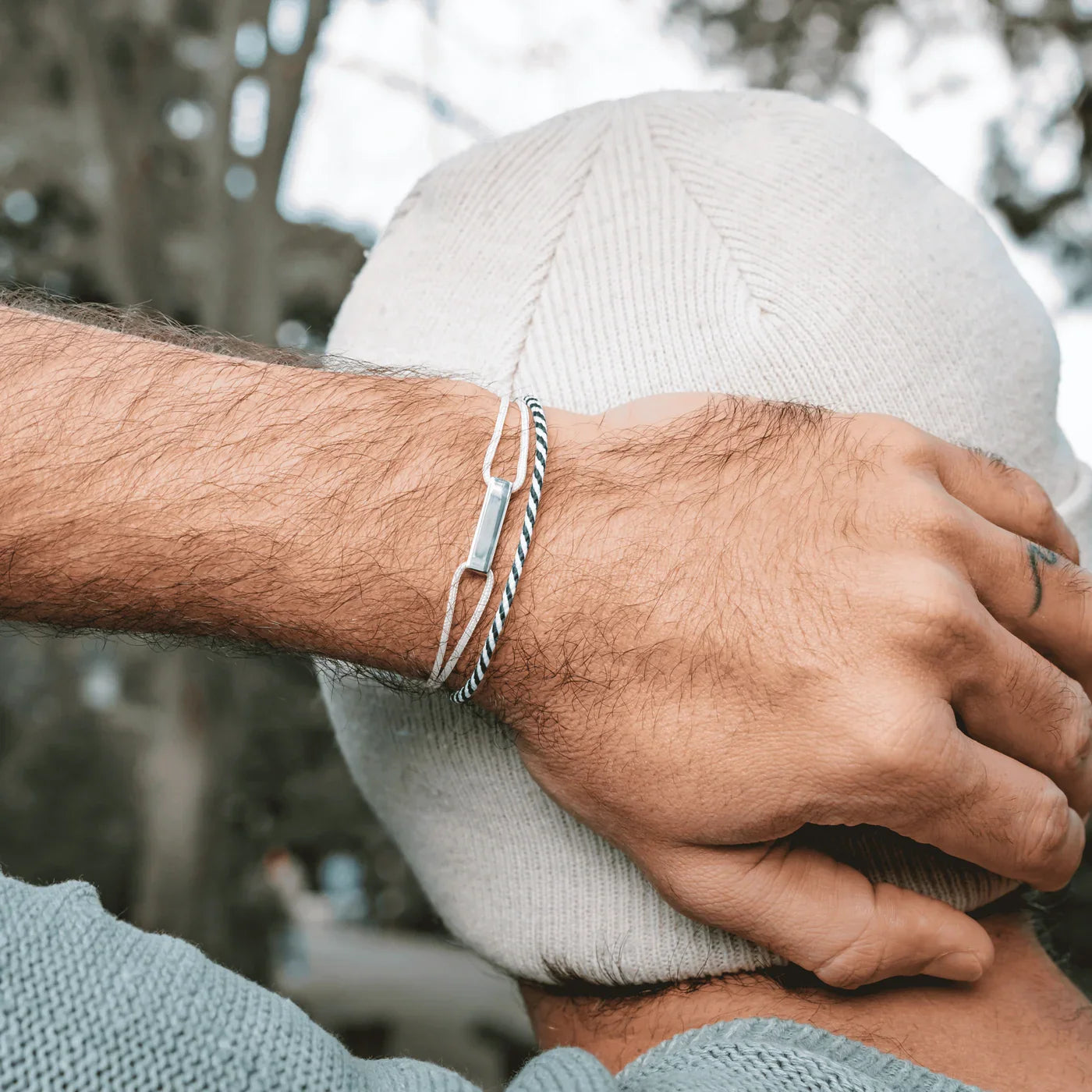 Beacon White men's bracelet – Rivo Coast