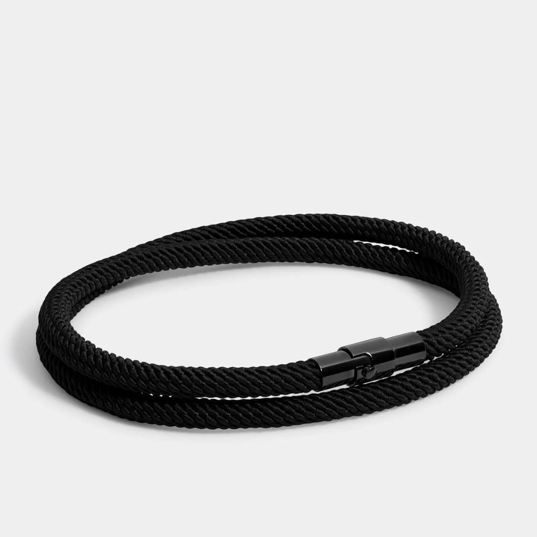Swell Black men's bracelet – Rivo Coast