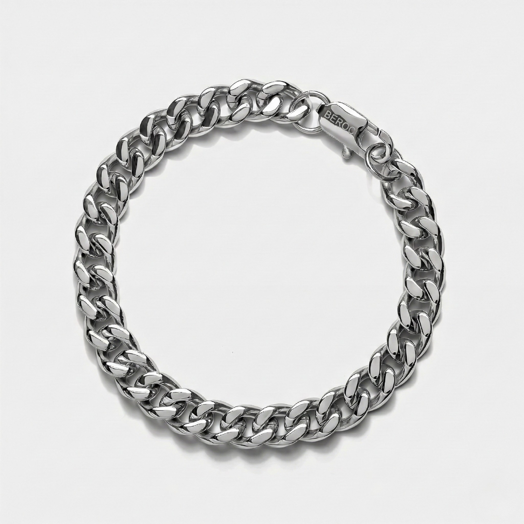 Cuban Silver men's bracelet – Rivo Coast