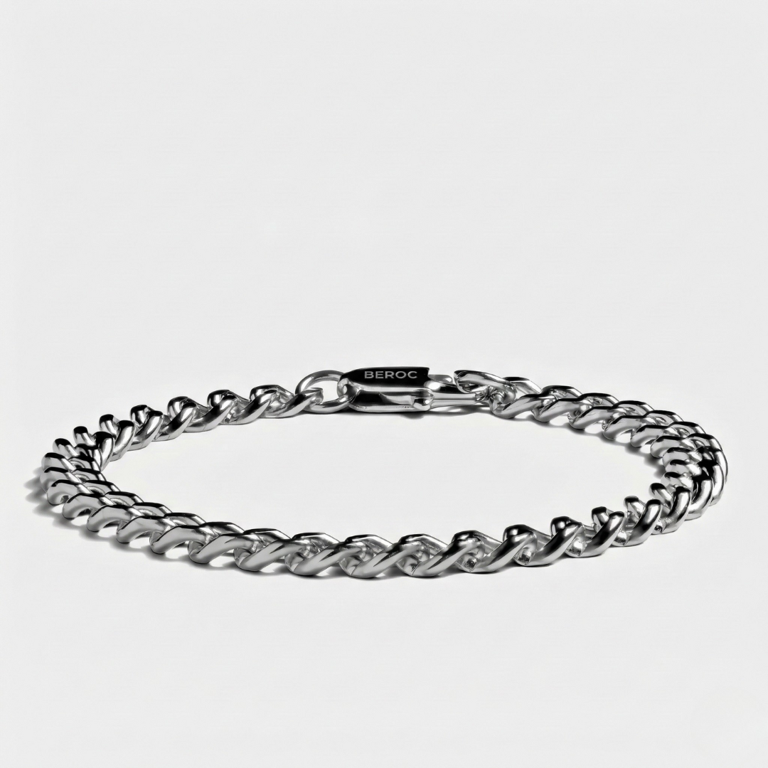 Cuban Silver men's bracelet – Rivo Coast