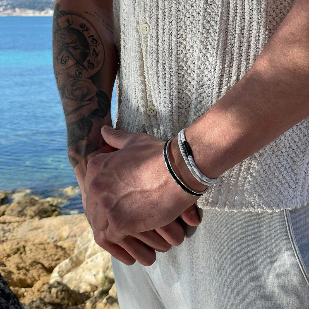 Swell Gray men's bracelet – Rivo Coast