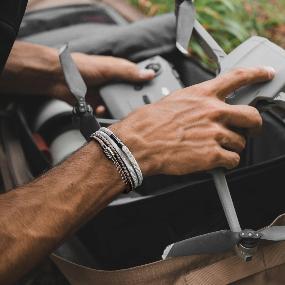 Swell Gray men's bracelet – Rivo Coast