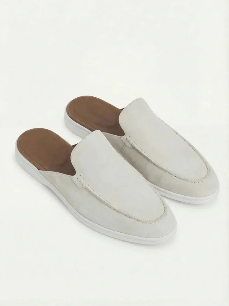 White Yacht Suede Mule