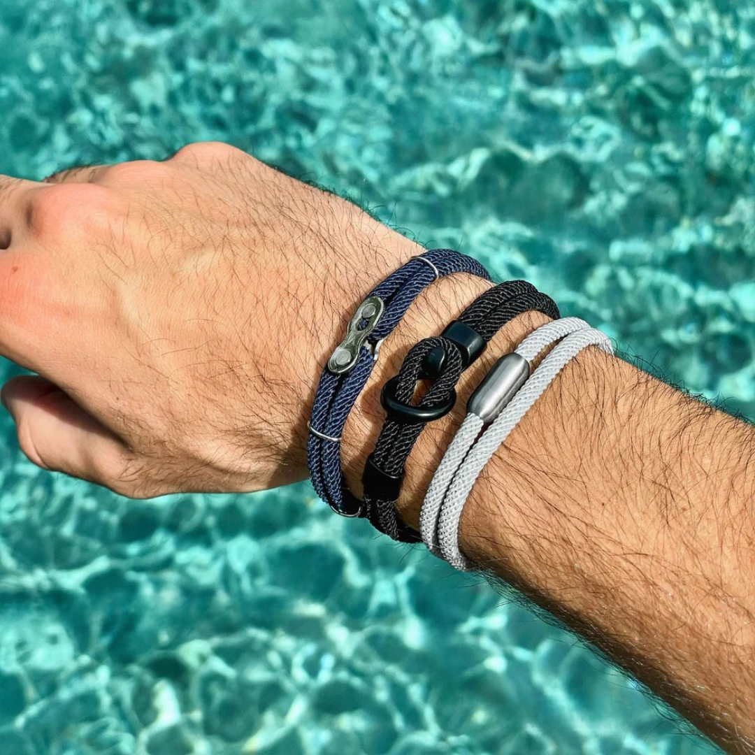 Harbor Gray men's bracelet – Rivo Coast