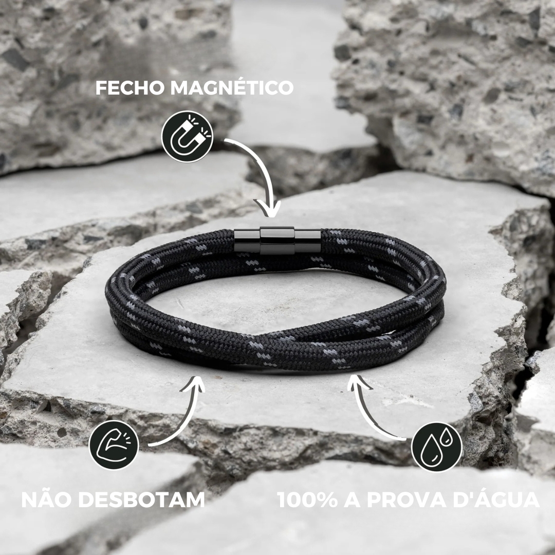 Reef Black men's bracelet – Rivo Coast