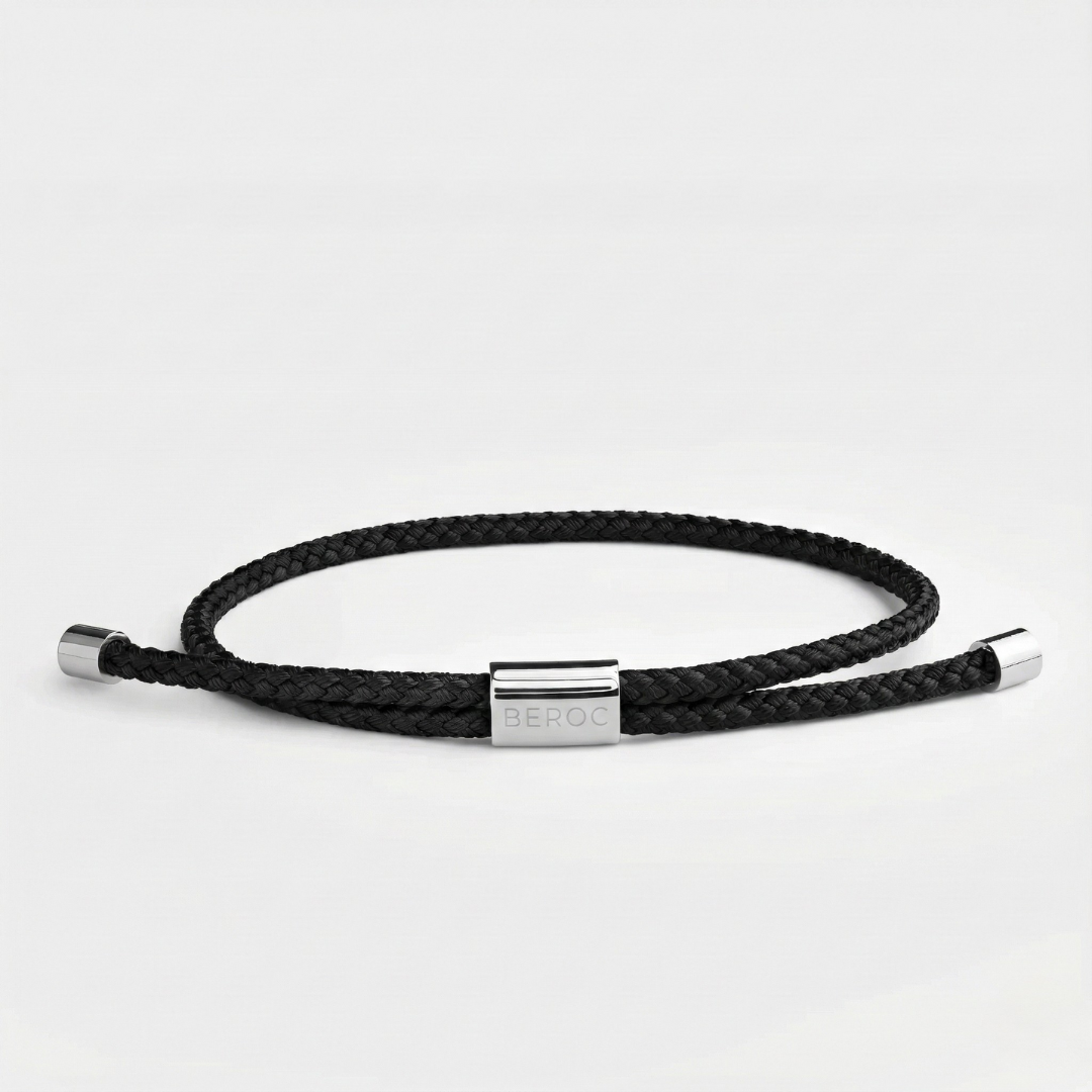 Sailor Black men's bracelet – Rivo Coast